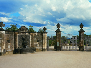 Eingang Barockgarten Großsedlitz