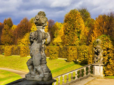 Socha v Barokní zahradě Großsedlitz